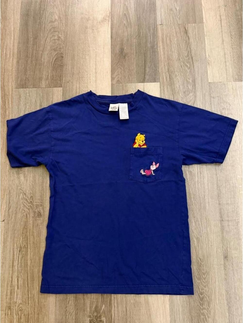 Disney Winnie the Pooh blue cotton t-shirt sz M #disney #cartoon